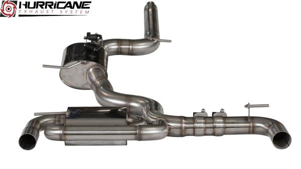 Hurricane Exhaust 3.5" ECE Klappenanlage für VW Scirocco III / R 2.0 TSI V3